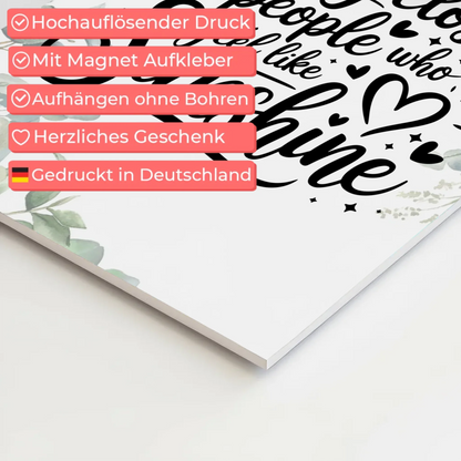 Magnet Poster Spruch Stay Close to People Geschenk