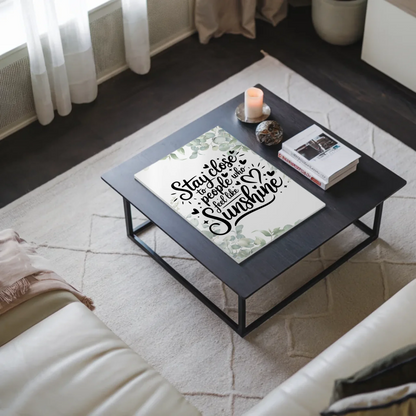 Magnet Poster Spruch Stay Close to People Geschenk