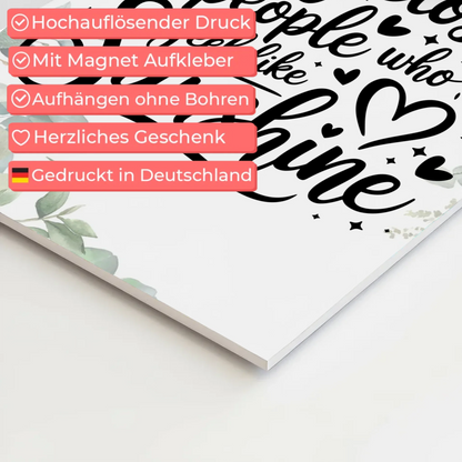 Magnet Poster Spruch Stay Close to People Geschenk