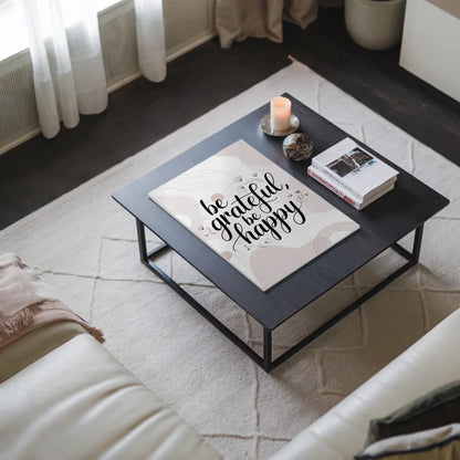 Magnet Poster mit Spruch Be Grateful Be Happy Geschenk