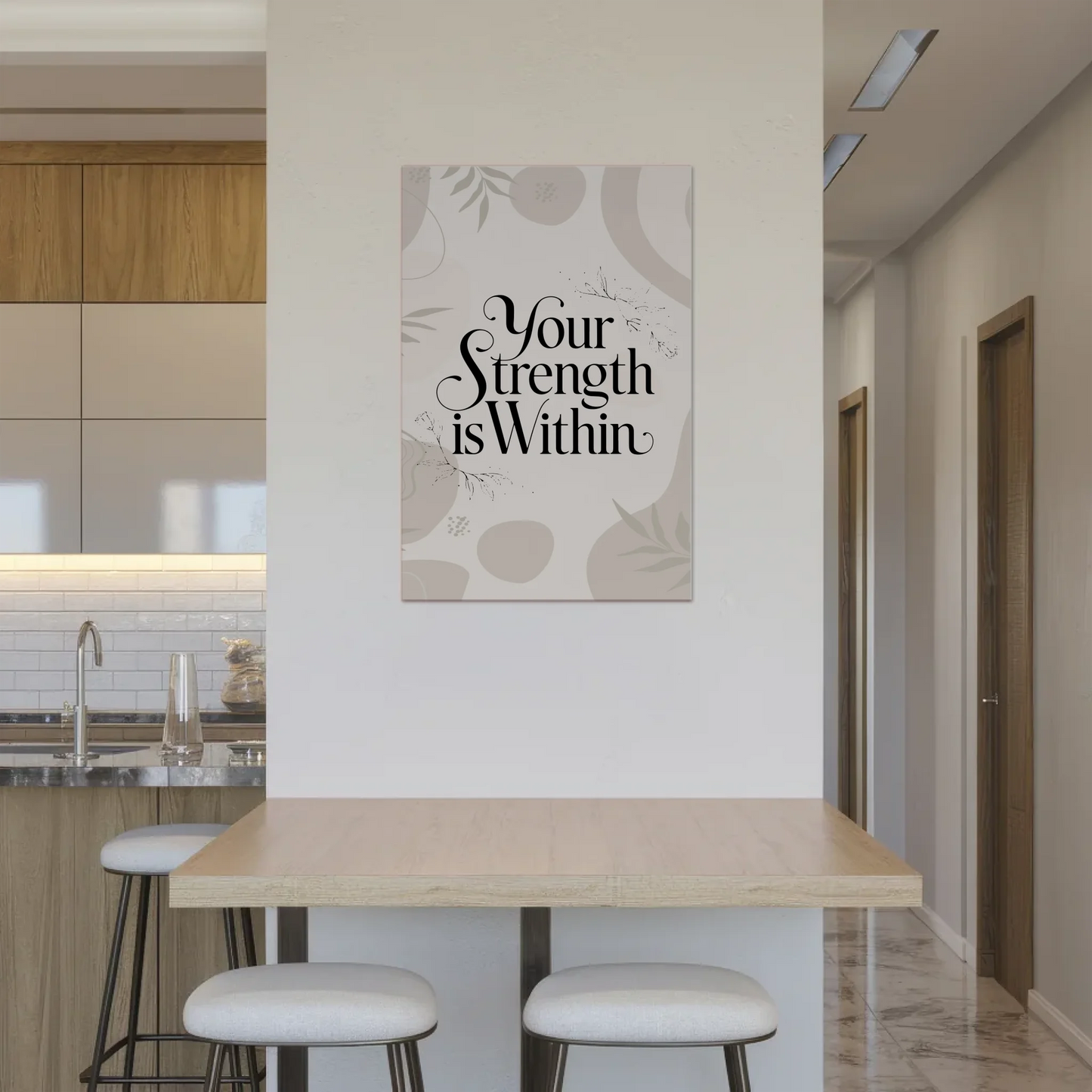 Magnet Poster Spruch Your Strength is Within Geschenk