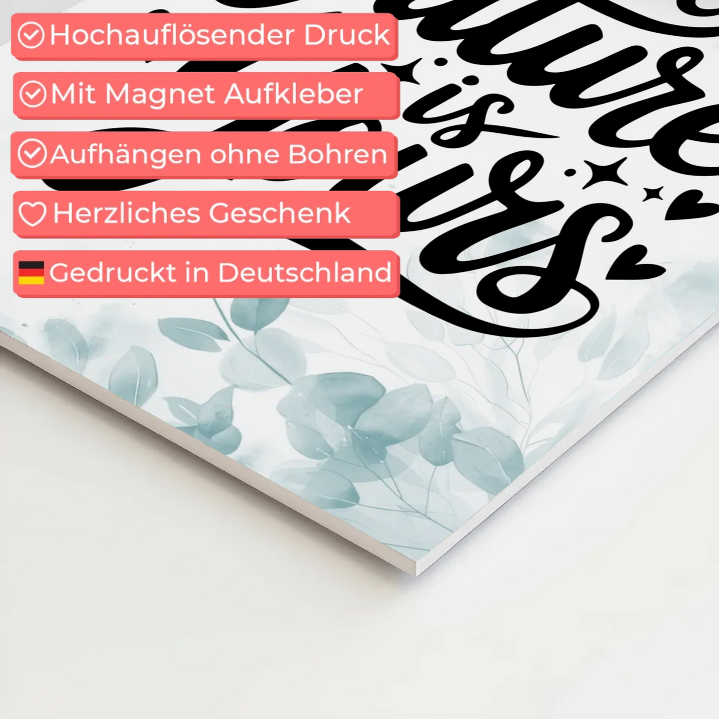 Spruch Fotoboard Magnet Wandbild The Future is Yours - Magnet Poster