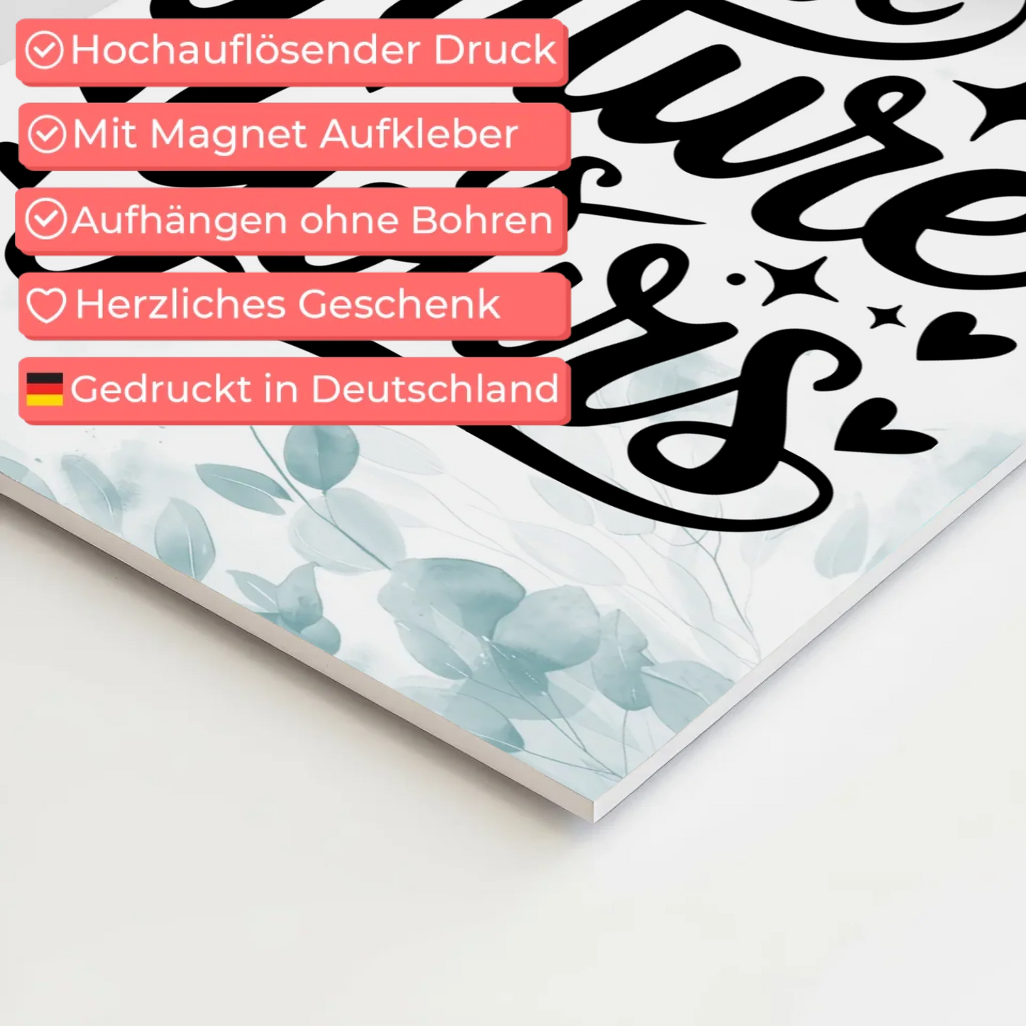 Spruch Fotoboard Magnet Wandbild The Future is Yours - Magnet Poster