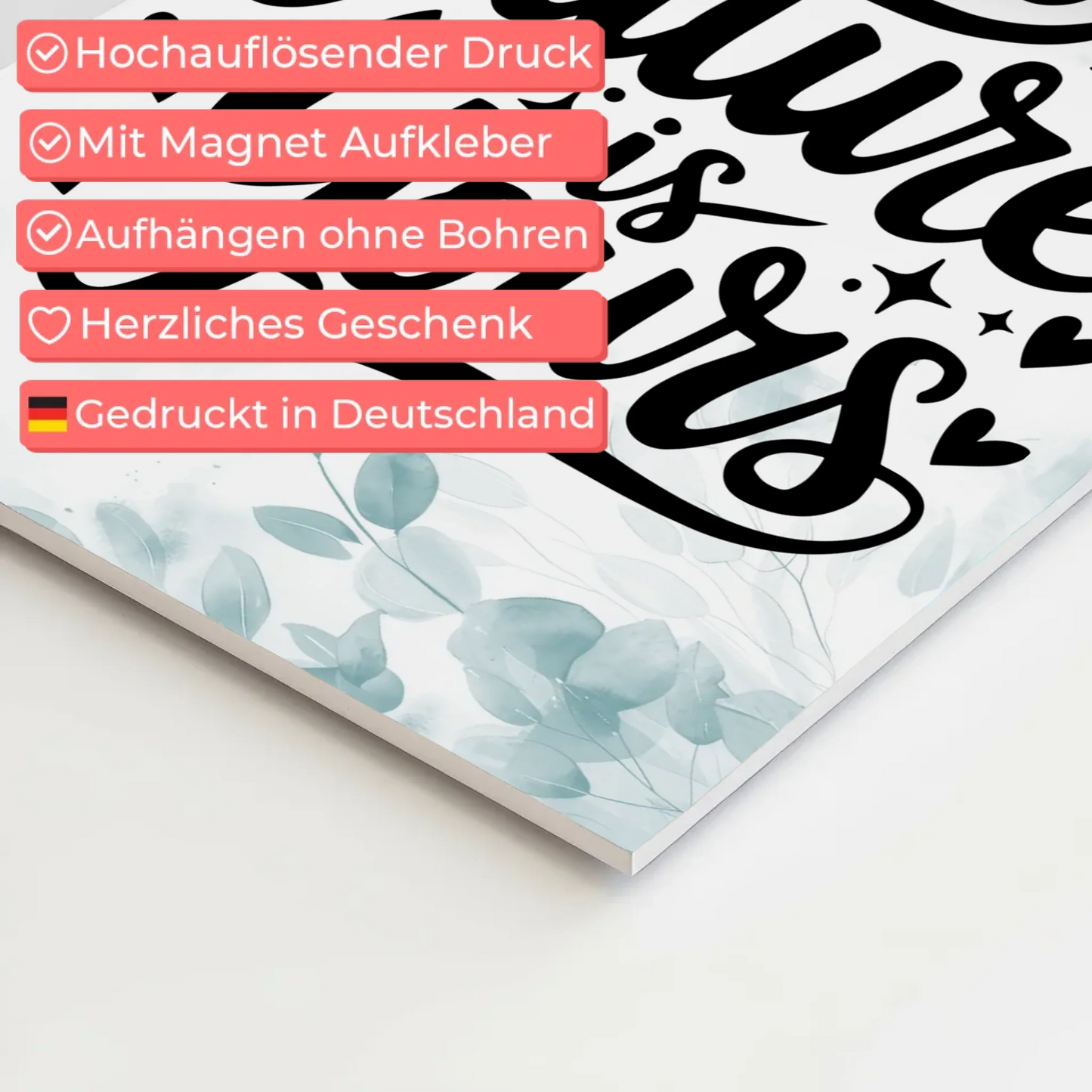 Spruch Fotoboard Magnet Wandbild The Future is Yours - Magnet Poster