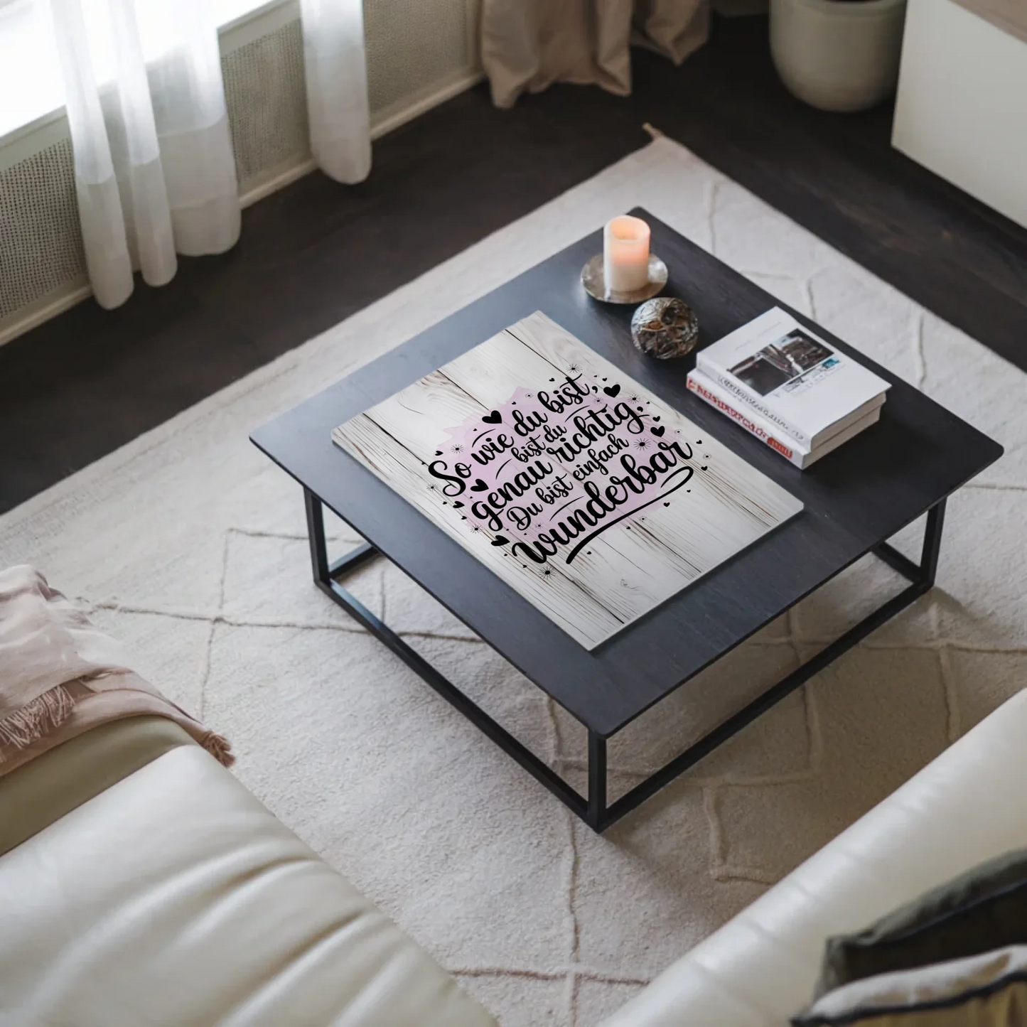 Magnet Poster mit Spruch Du bist einfach wunderbar