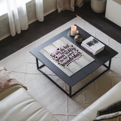 Magnet Poster mit Spruch Du bist einfach wunderbar