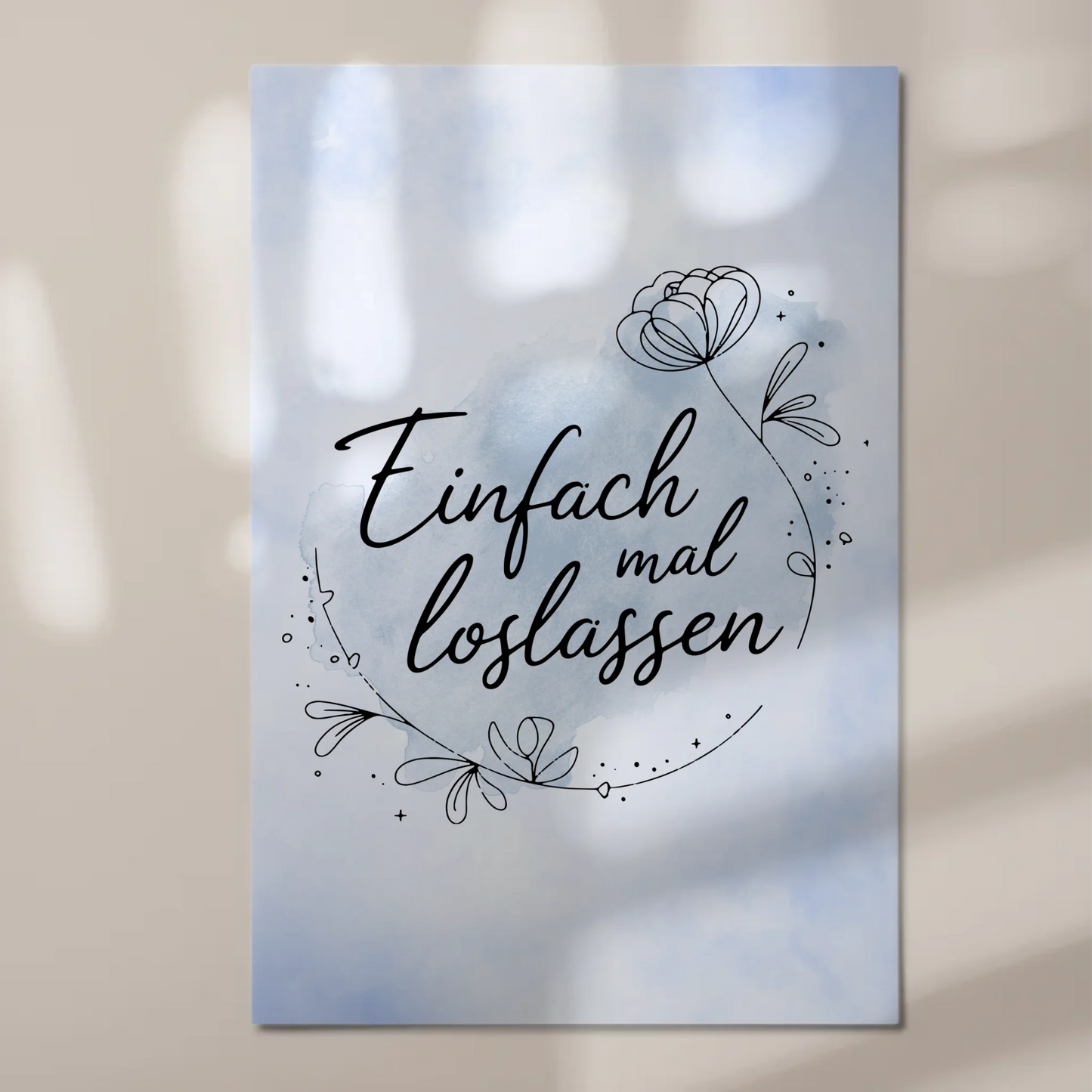 Magnet Poster Spruch Einfach mal loslassen Geschenk