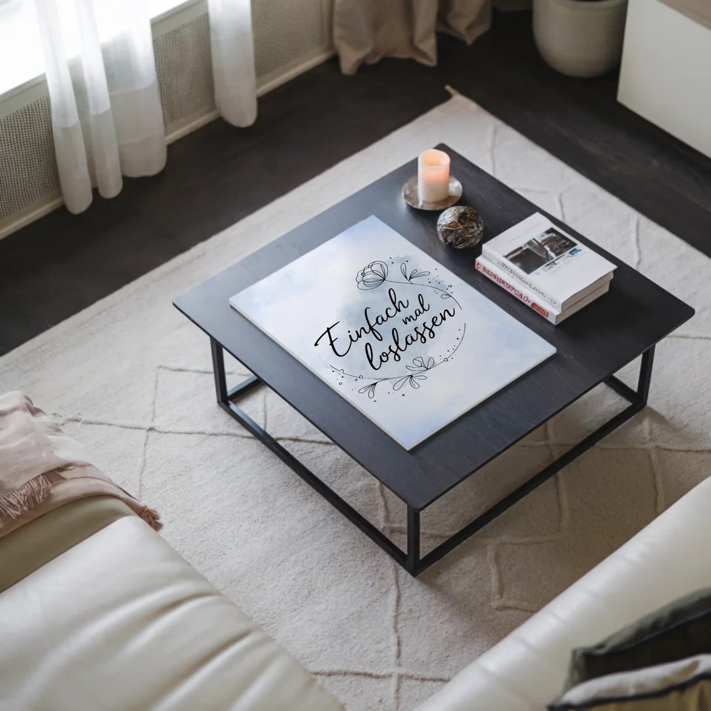 Magnet Poster Spruch Einfach mal loslassen Geschenk