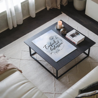 Magnet Poster Spruch Einfach mal loslassen Geschenk