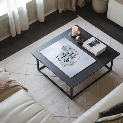 Magnet Poster Spruch Einfach mal loslassen Geschenk