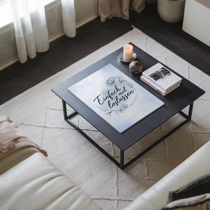 Magnet Poster Spruch Einfach mal loslassen Geschenk