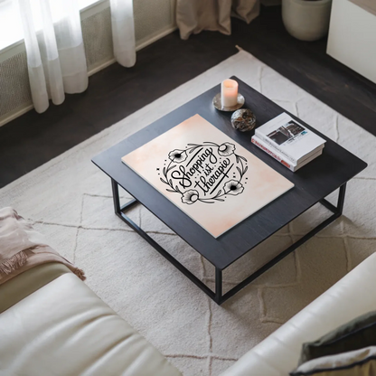 Sprüche Poster Magentisch Shopping ist Therapie Geschenk