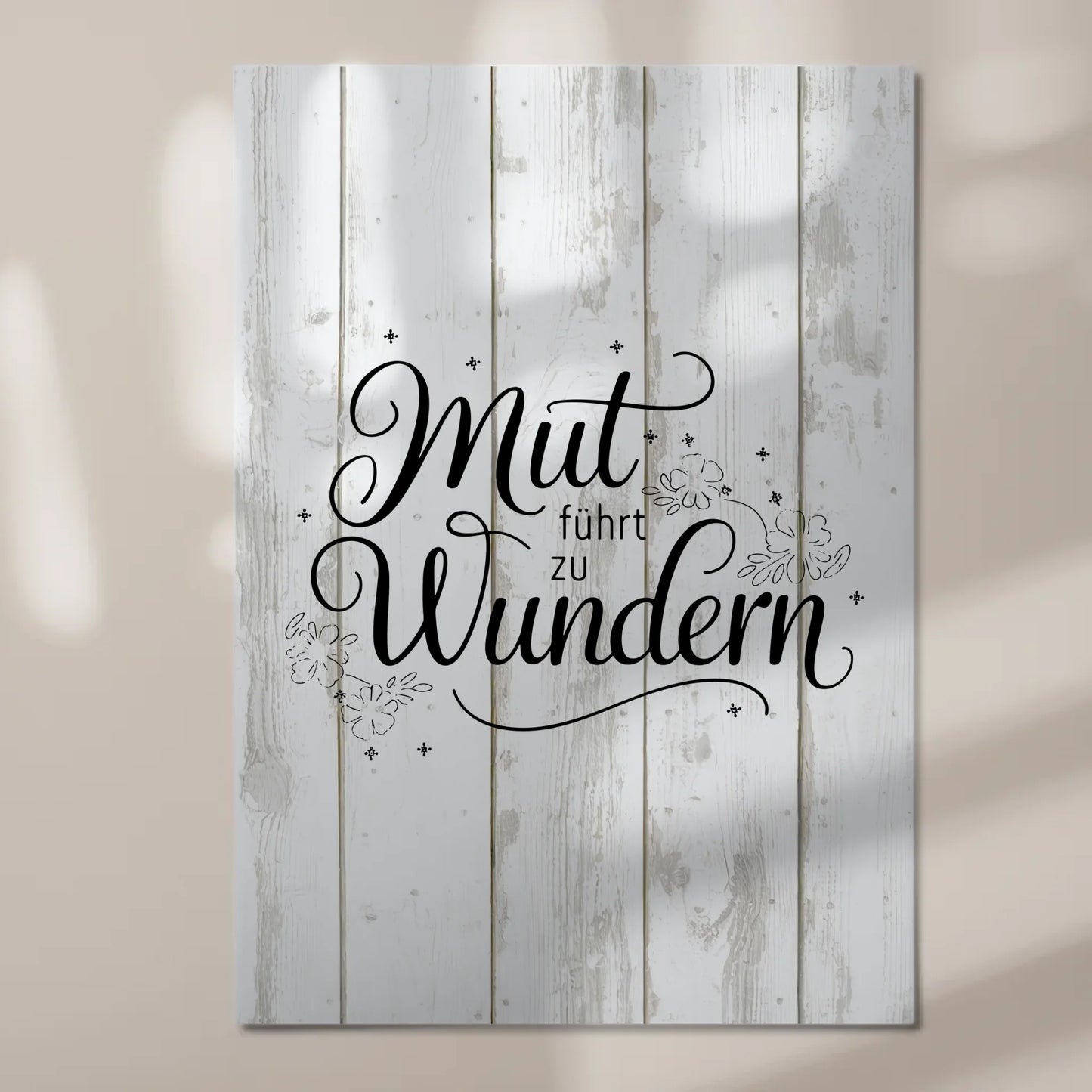 Magnet Poster Spruch Mut führt zu Wundern Geschenk