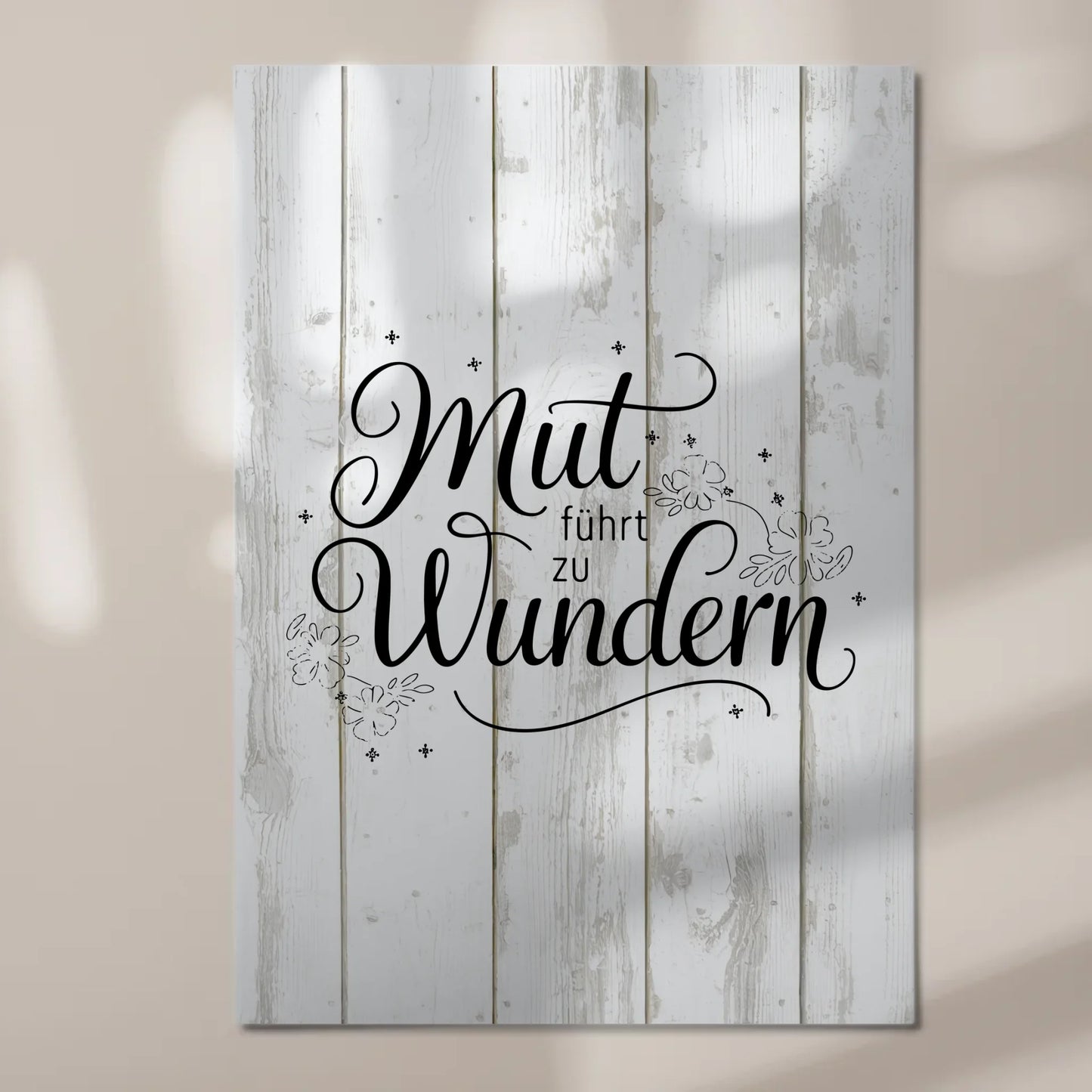 Magnet Poster Spruch Mut führt zu Wundern Geschenk