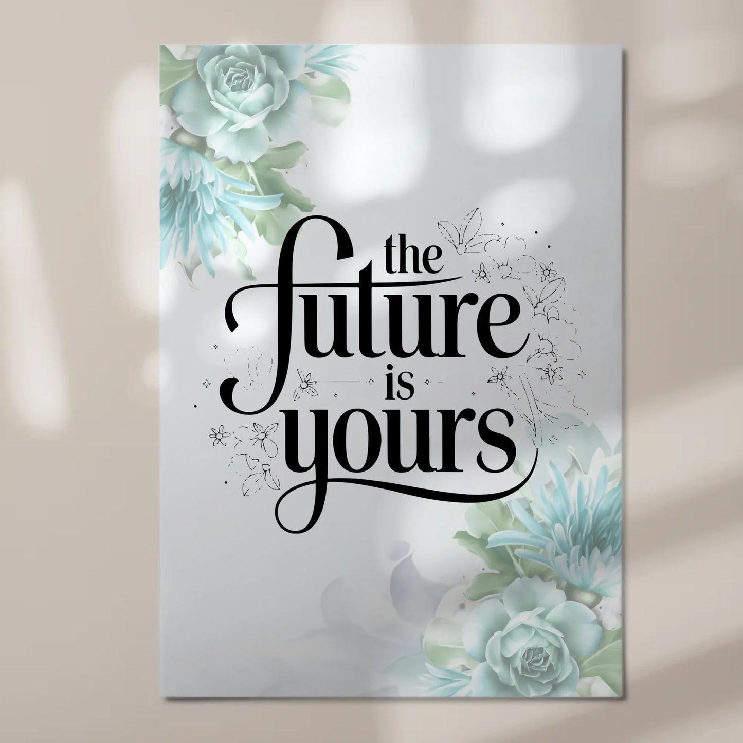 Spruch Fotoboard Magnet Wandbild The Future is Yours