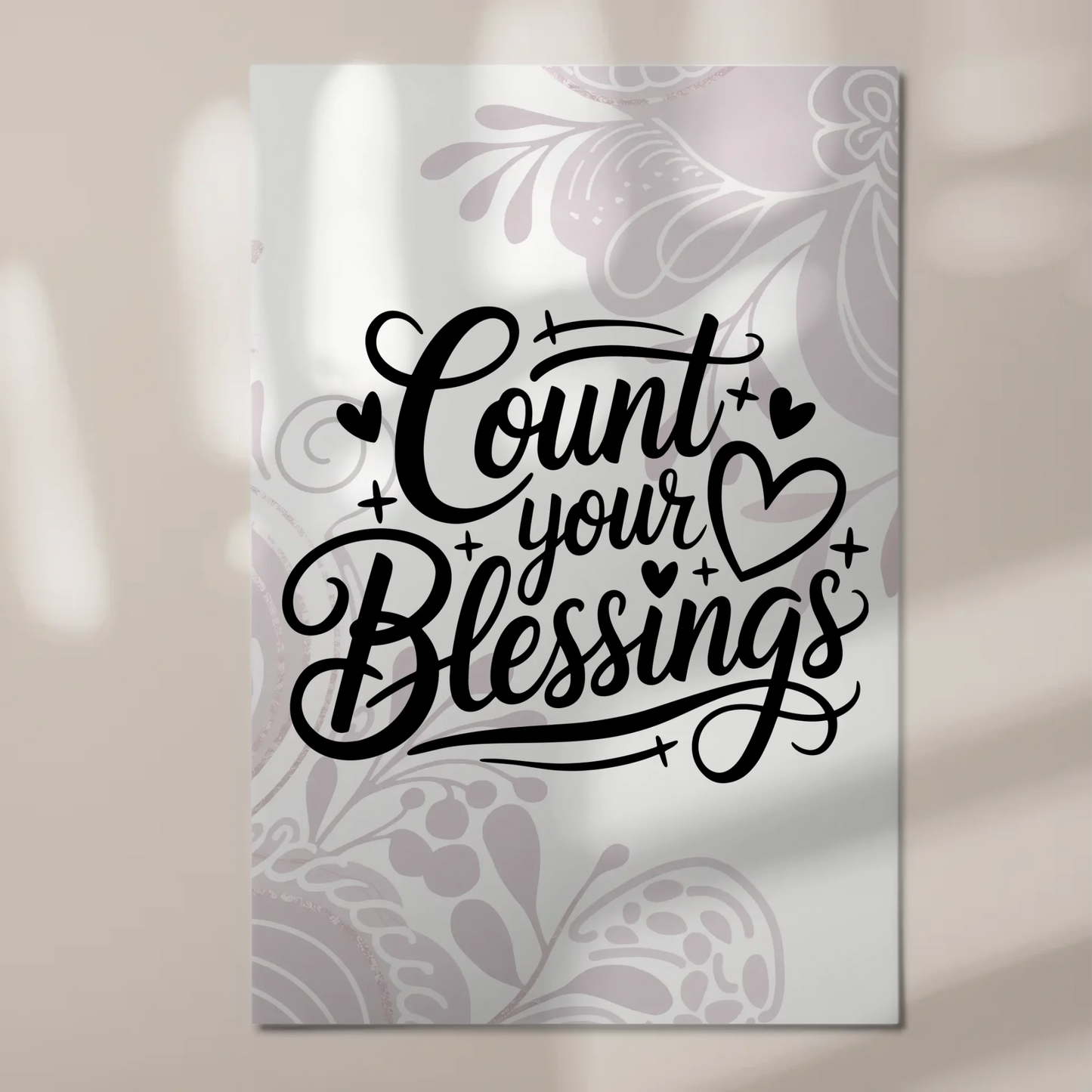 Magnet Poster Spruch Count Your Blessings Geschenk