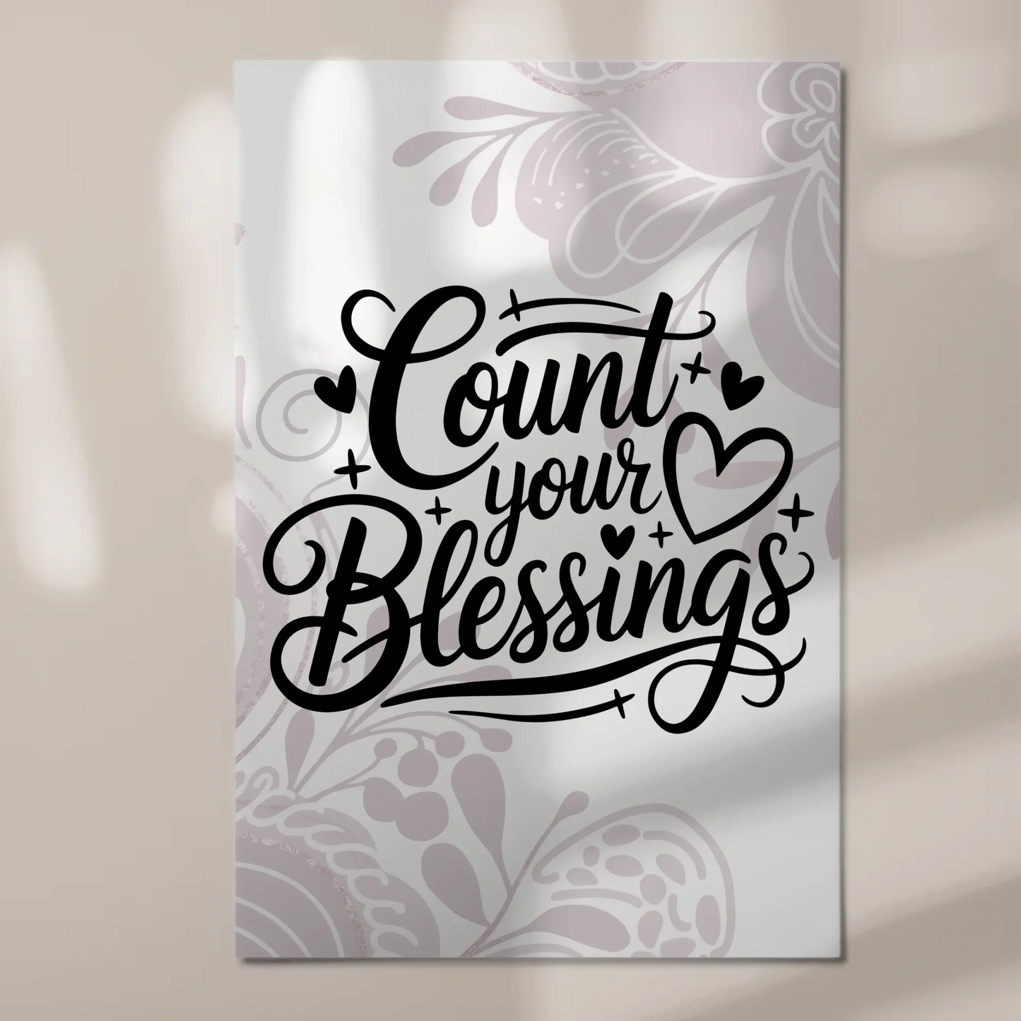 Magnet Poster Spruch Count Your Blessings Geschenk