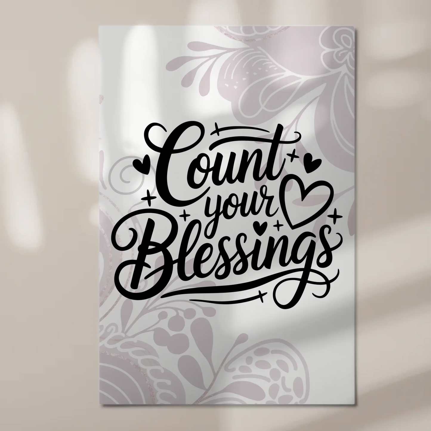 Magnet Poster Spruch Count Your Blessings Geschenk