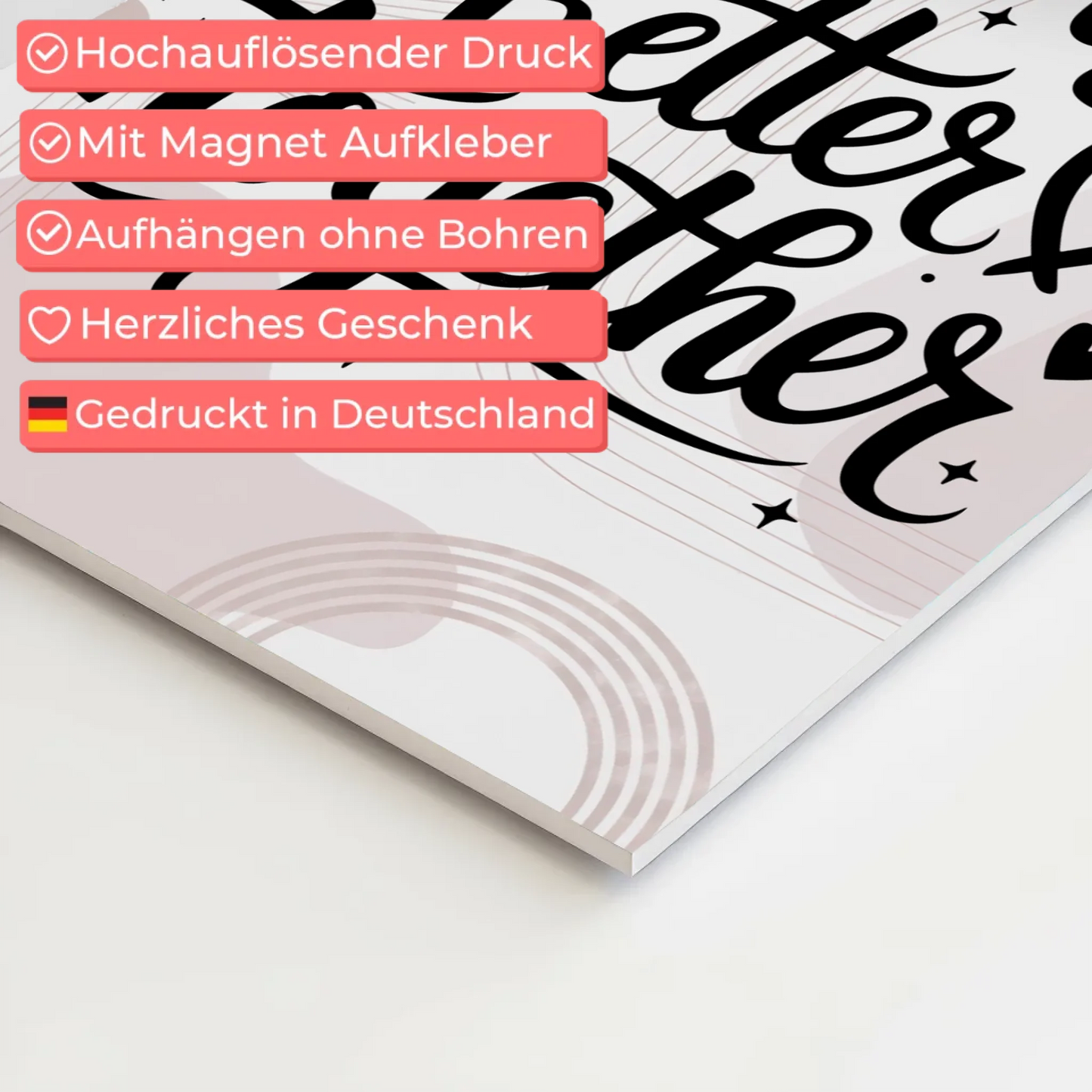 Sprüche Poster Magentisch Life is Better Together