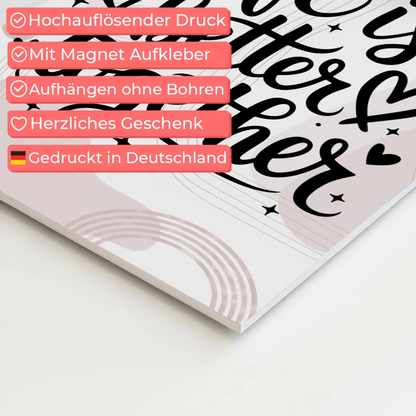 Sprüche Poster Magentisch Life is Better Together