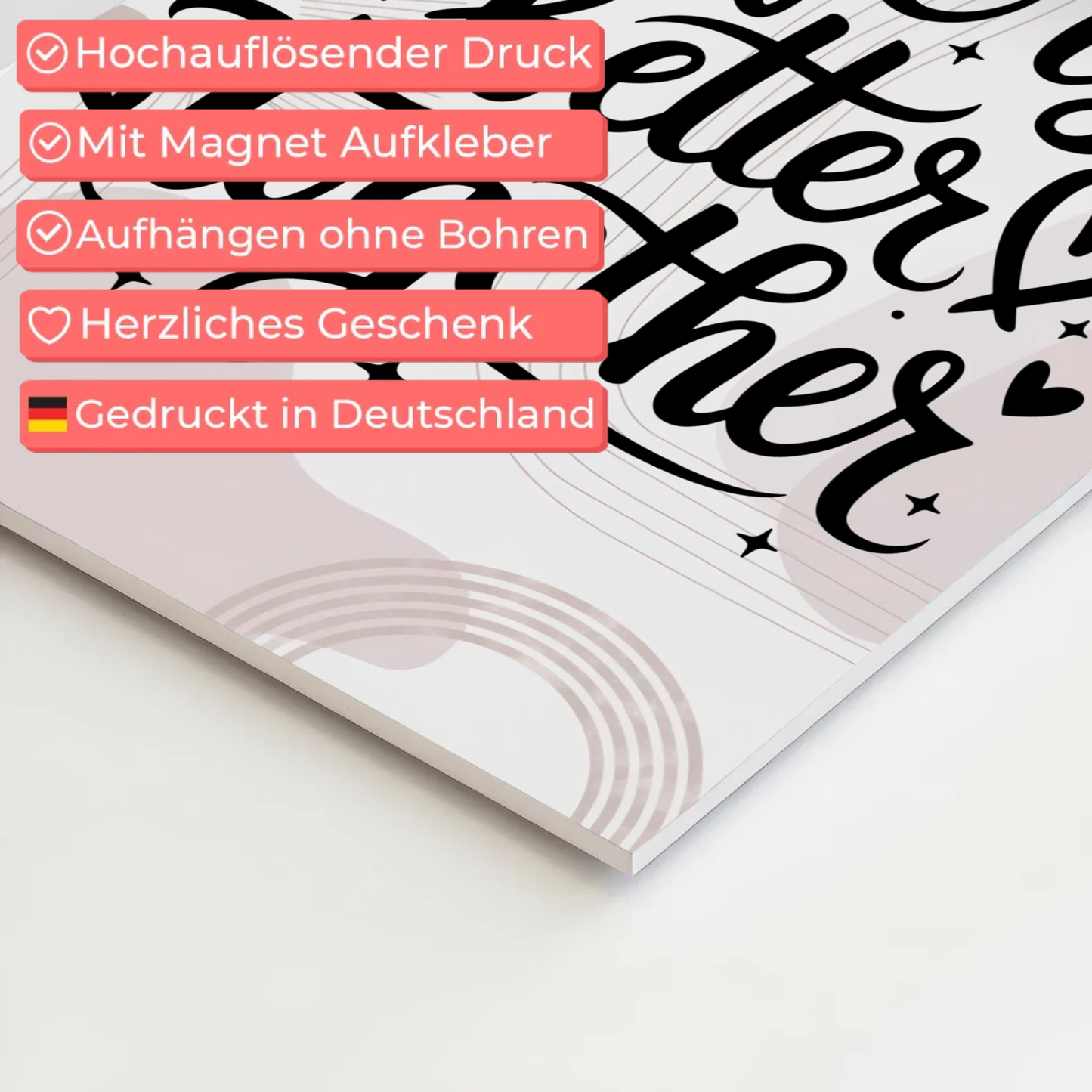 Sprüche Poster Magentisch Life is Better Together