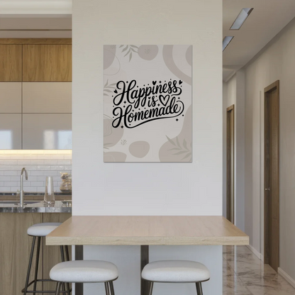 Magnet Poster mit Spruch Happiness is Homemade Geschenk