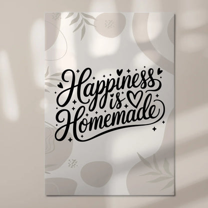 Magnet Poster mit Spruch Happiness is Homemade Geschenk