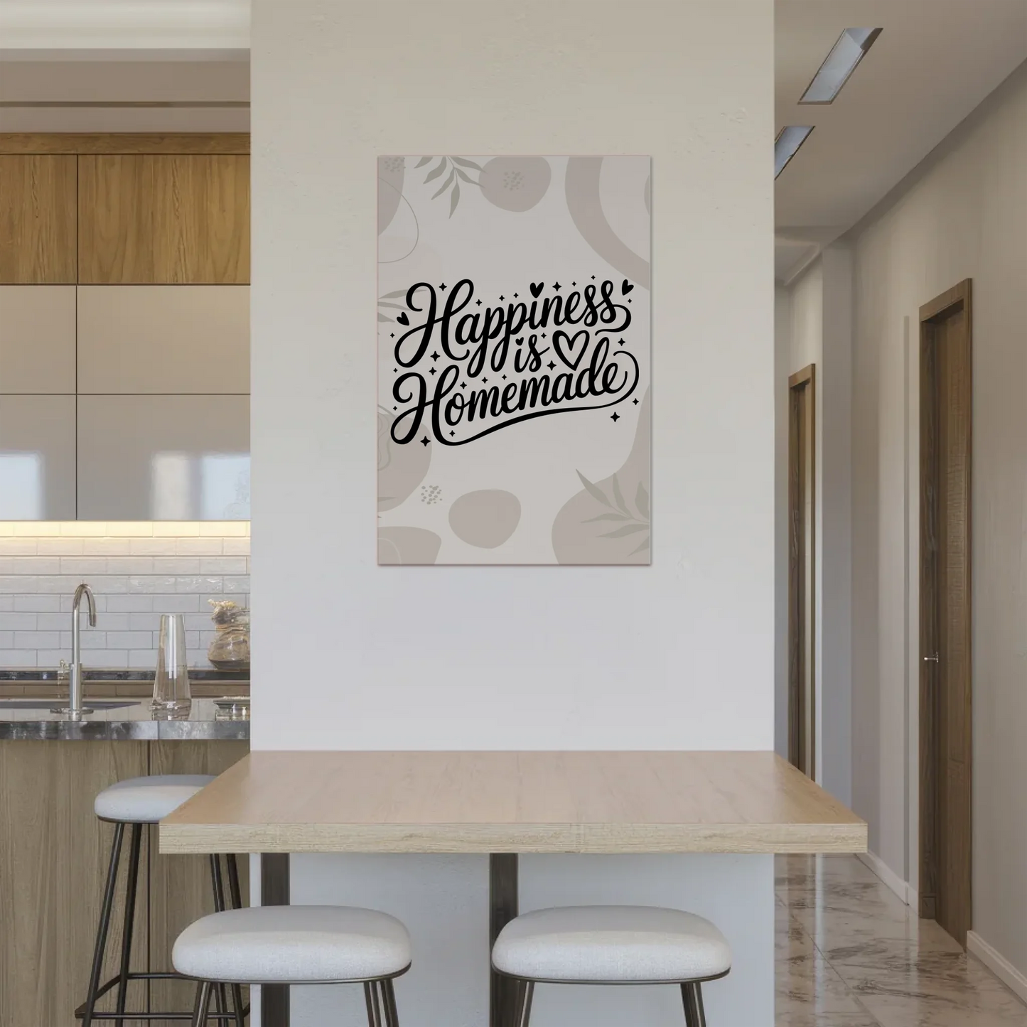 Magnet Poster mit Spruch Happiness is Homemade Geschenk