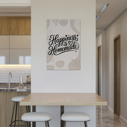 Magnet Poster mit Spruch Happiness is Homemade Geschenk