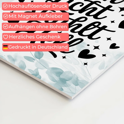 Magnet Poster Spruch Dein Licht strahlt hell Geschenk