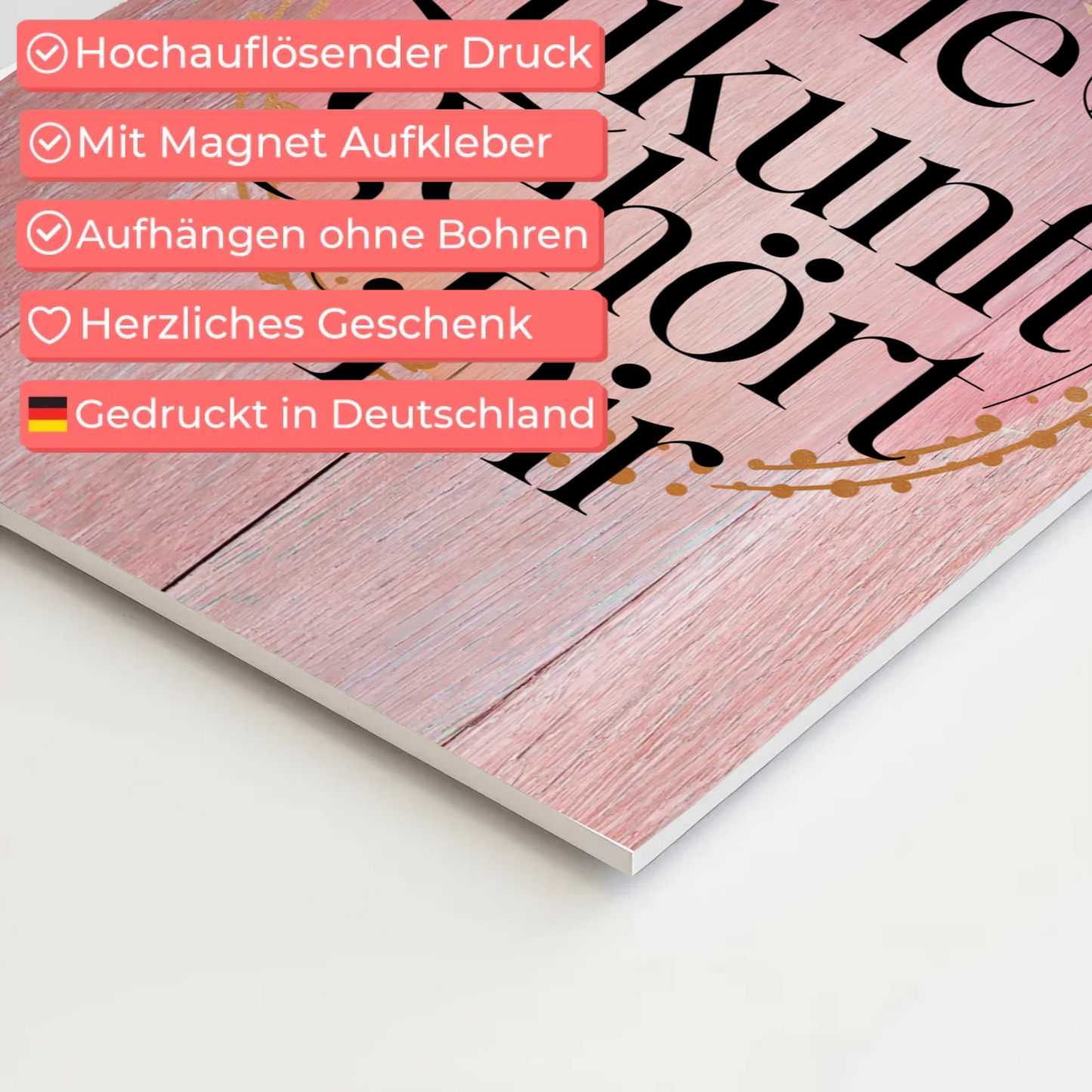 Spruch Fotoboard Magnet Wandbild Die Zukunft gehört dir