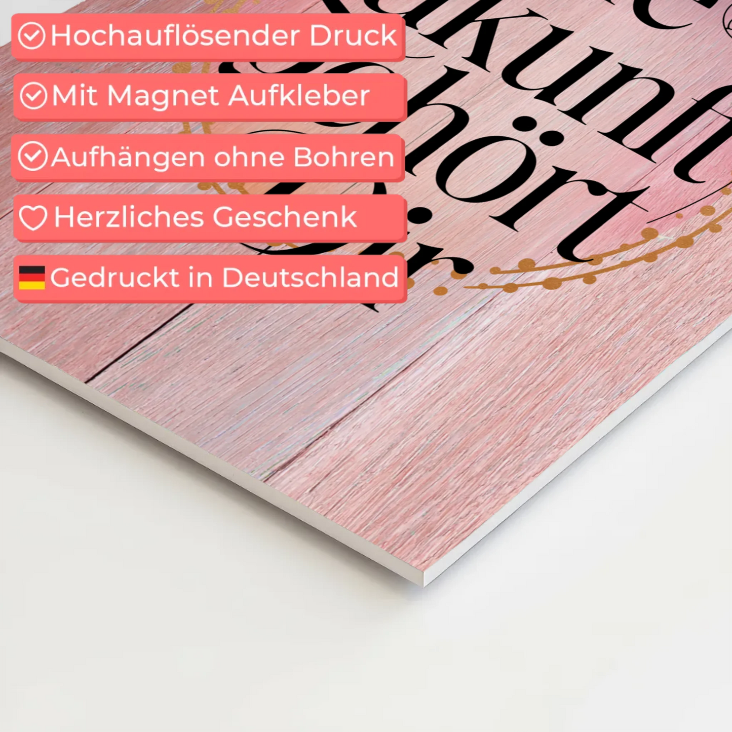 Spruch Fotoboard Magnet Wandbild Die Zukunft gehört dir