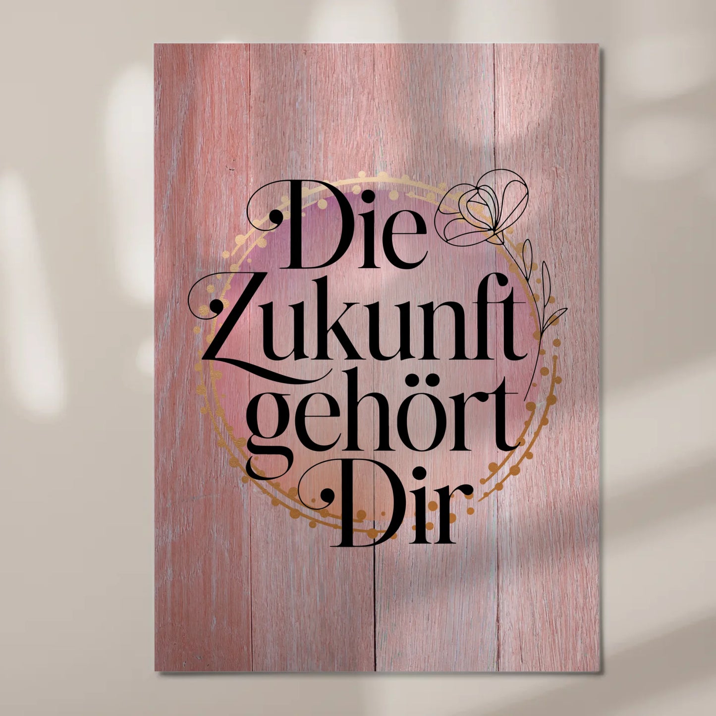 Spruch Fotoboard Magnet Wandbild Die Zukunft gehört dir