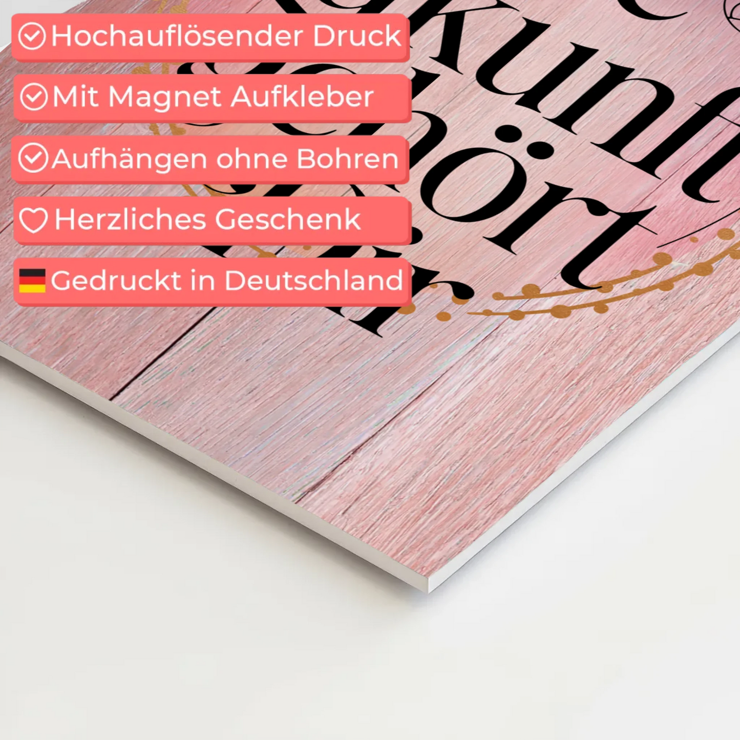 Spruch Fotoboard Magnet Wandbild Die Zukunft gehört dir