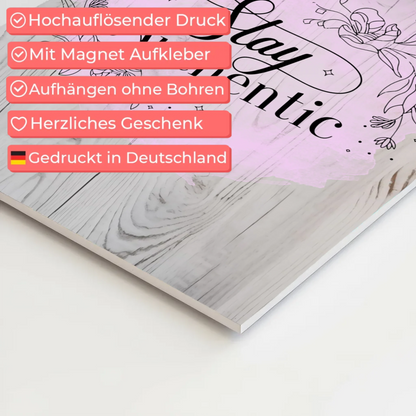 Magnet Poster mit Spruch Stay Authentic Geschenkidee