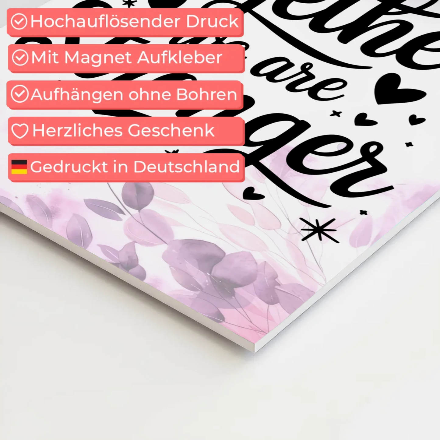 Magnet Poster Spruch Together we are stronger Geschenk Fotoboard