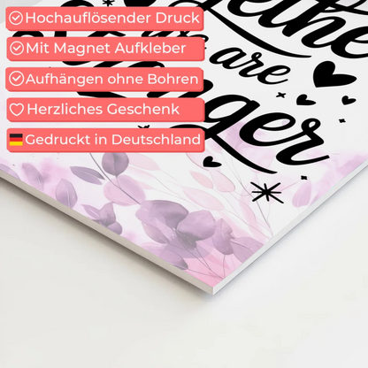 Magnet Poster Spruch Together we are stronger Geschenk Fotoboard