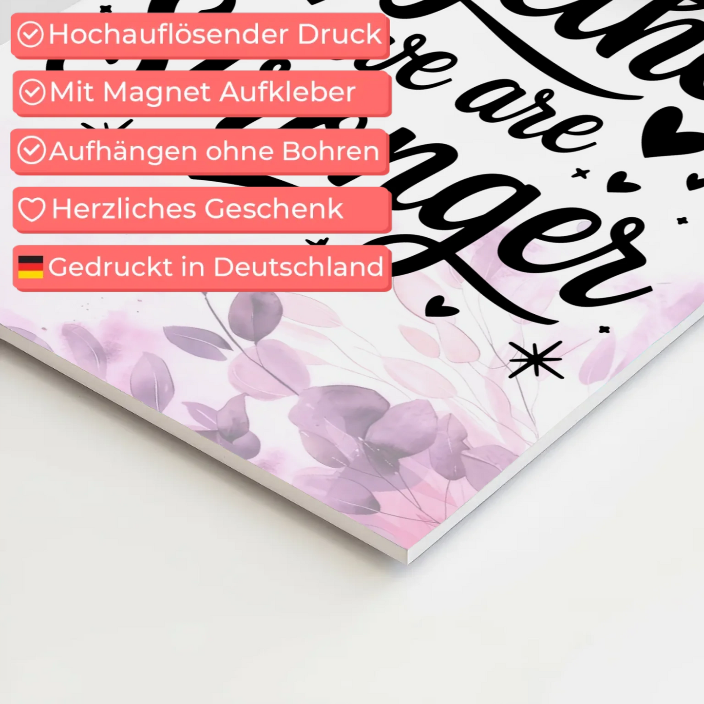 Magnet Poster Spruch Together we are stronger Geschenk Fotoboard