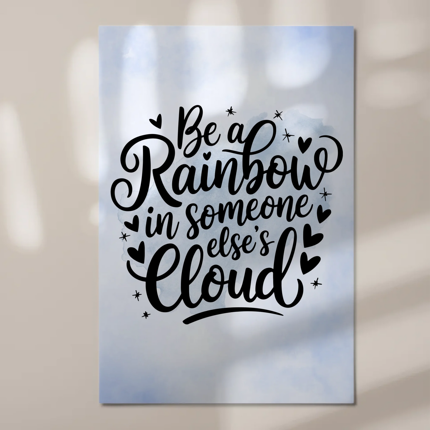 Magnet Poster mit Spruch Be a Rainbow Geschenkidee