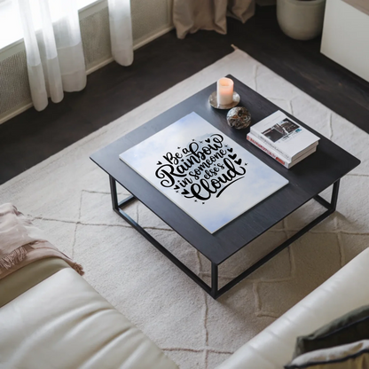 Magnet Poster mit Spruch Be a Rainbow Geschenkidee