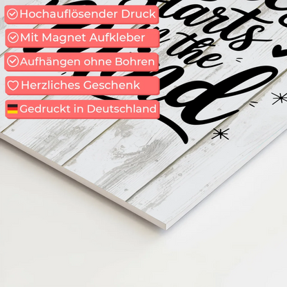 Magnet Poster mit Spruch Success starts in the mind