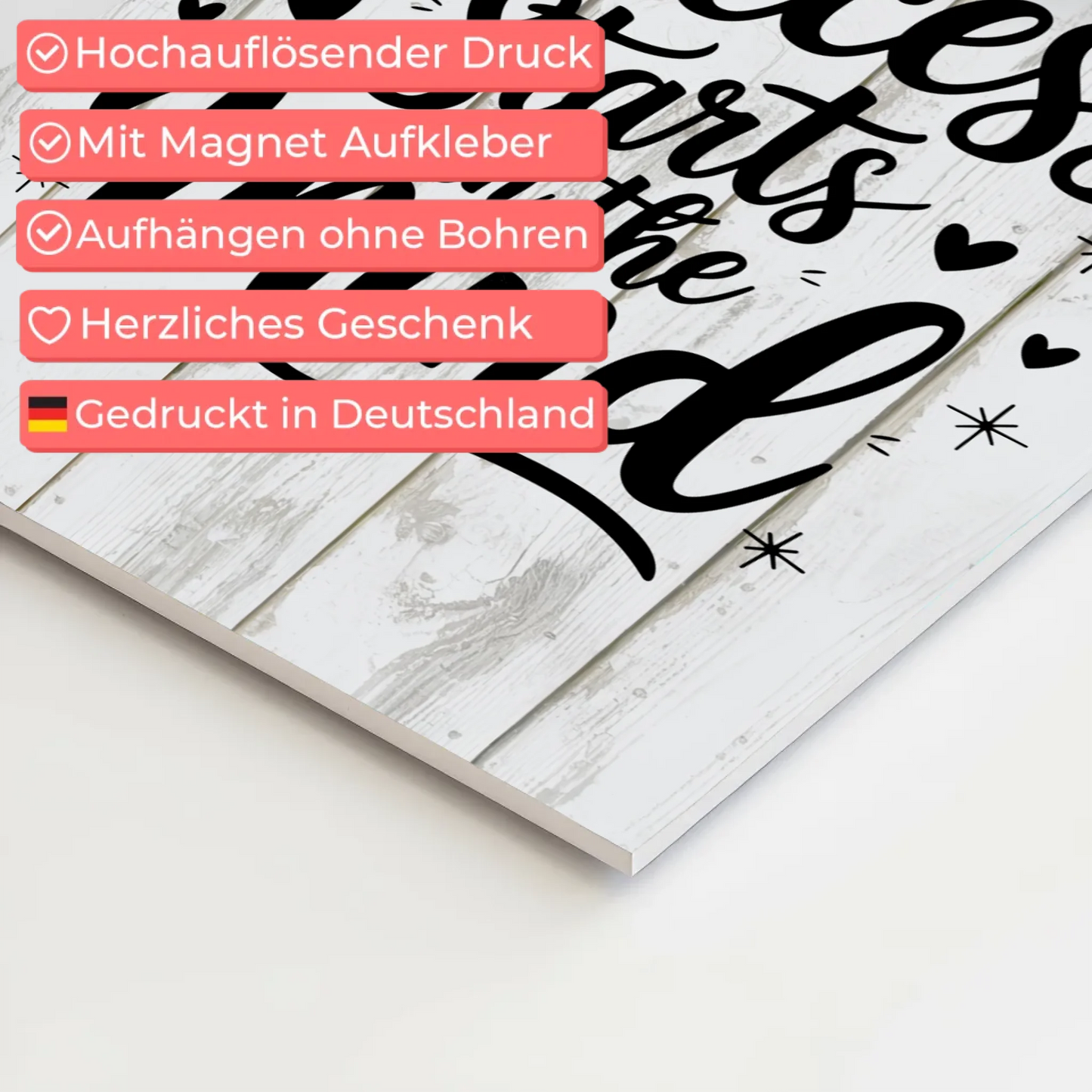 Magnet Poster mit Spruch Success starts in the mind