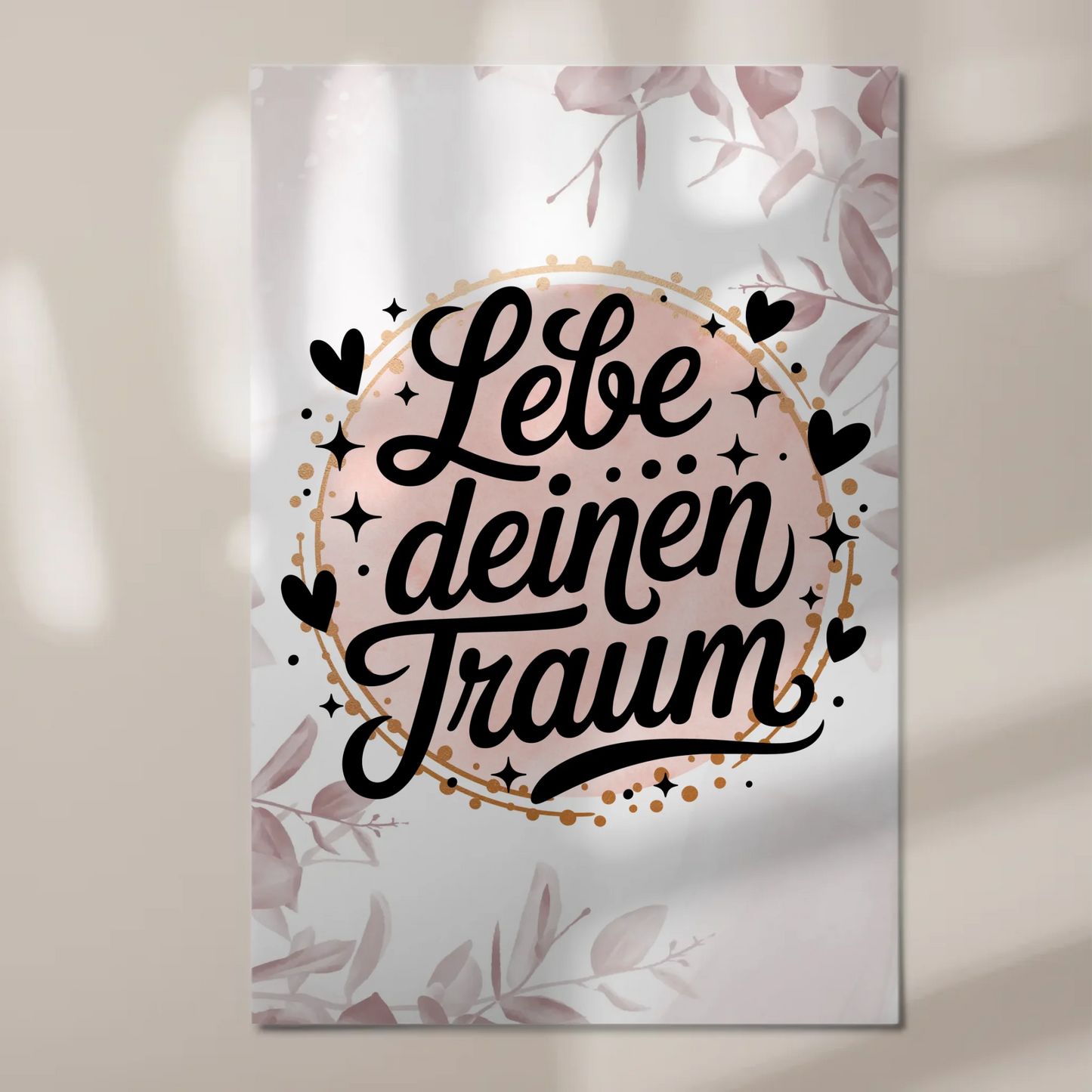 Sprüche Poster Magnetisch Lebe Deinen Traum Geschenk