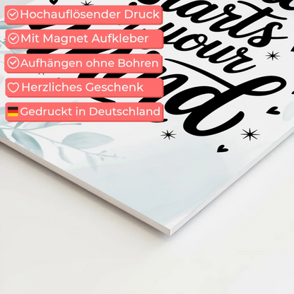 Magnet Poster mit Spruch Freedom starts in your mind