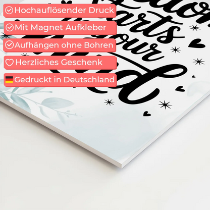 Magnet Poster mit Spruch Freedom starts in your mind