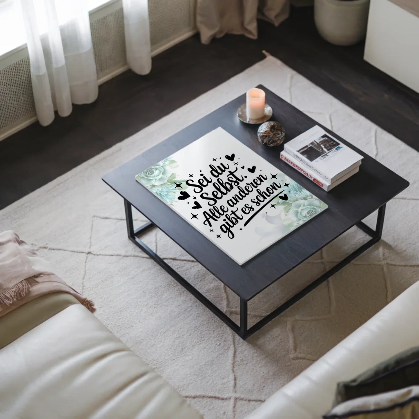 Magnet Poster Spruch Sei du selbst Geschenkidee