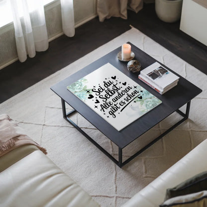 Magnet Poster Spruch Sei du selbst Geschenkidee
