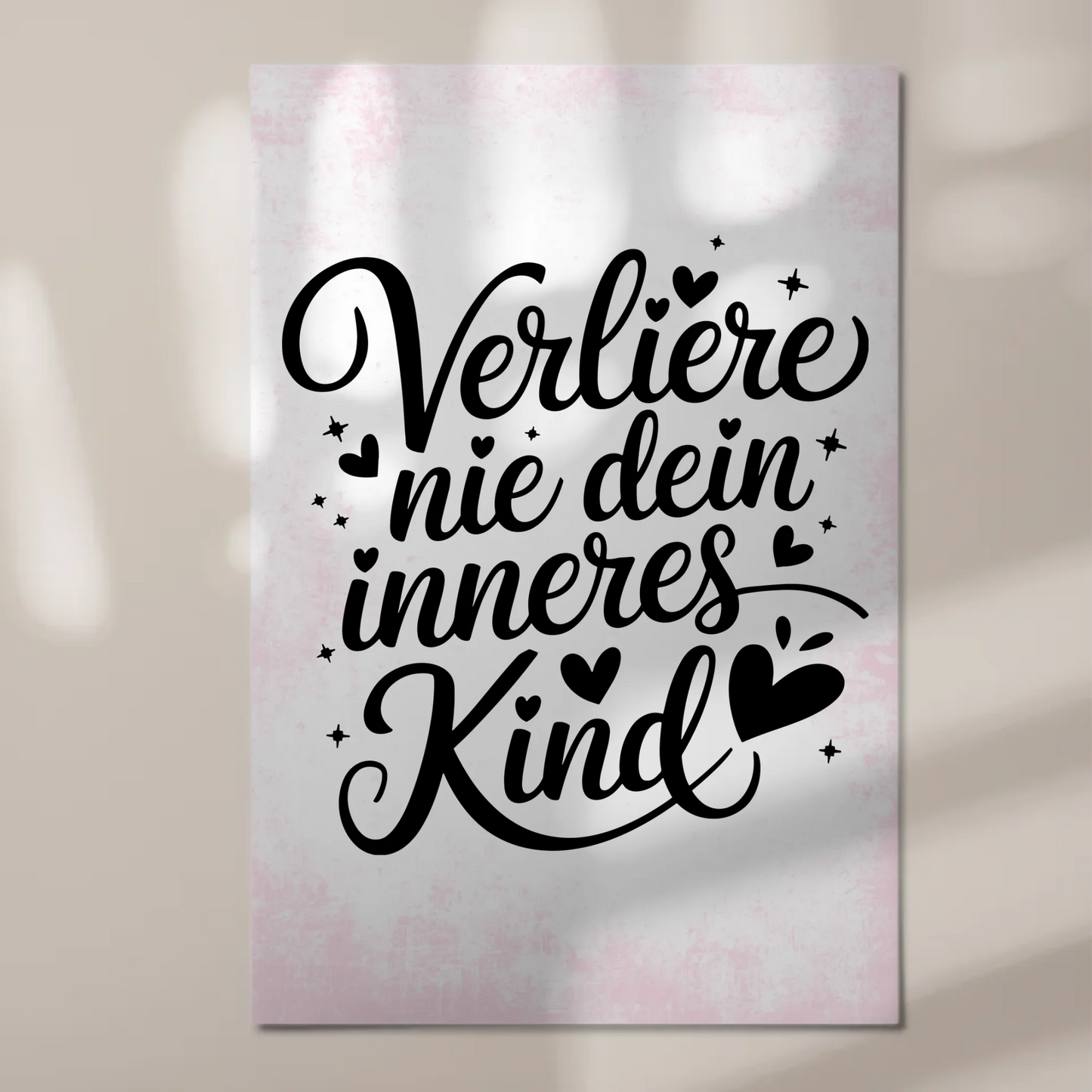 Spruch Fotoboard Magnet Wandbild Verliere nie dein Kind