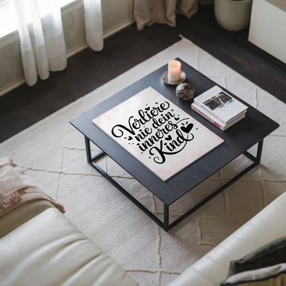 Spruch Fotoboard Magnet Wandbild Verliere nie dein Kind