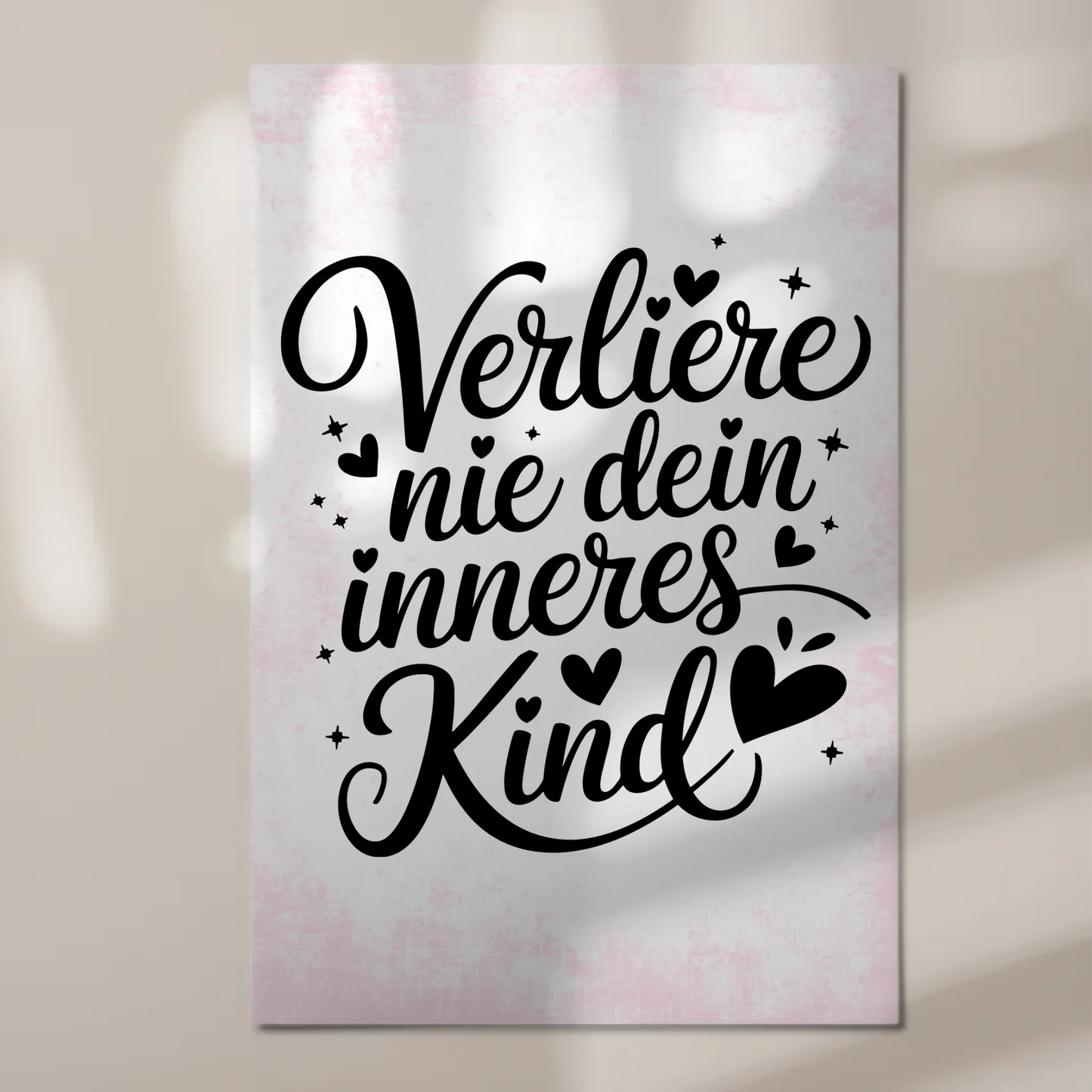 Spruch Fotoboard Magnet Wandbild Verliere nie dein Kind